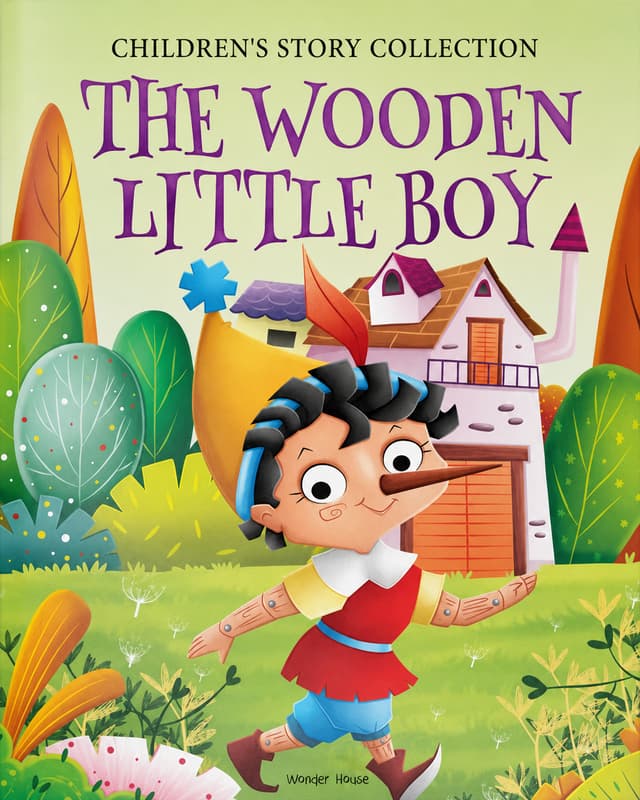 Children's cover for The Wooden Little Boy
