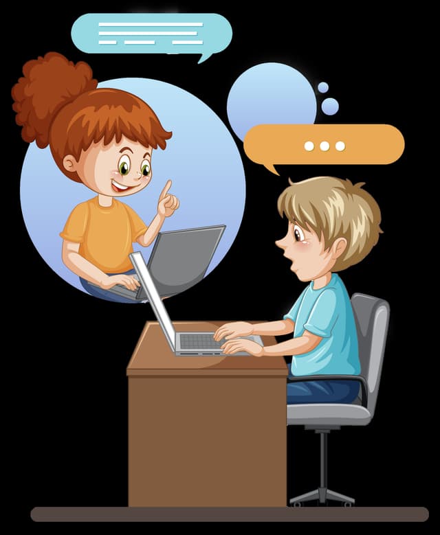 Young writer working with an editor at a computer