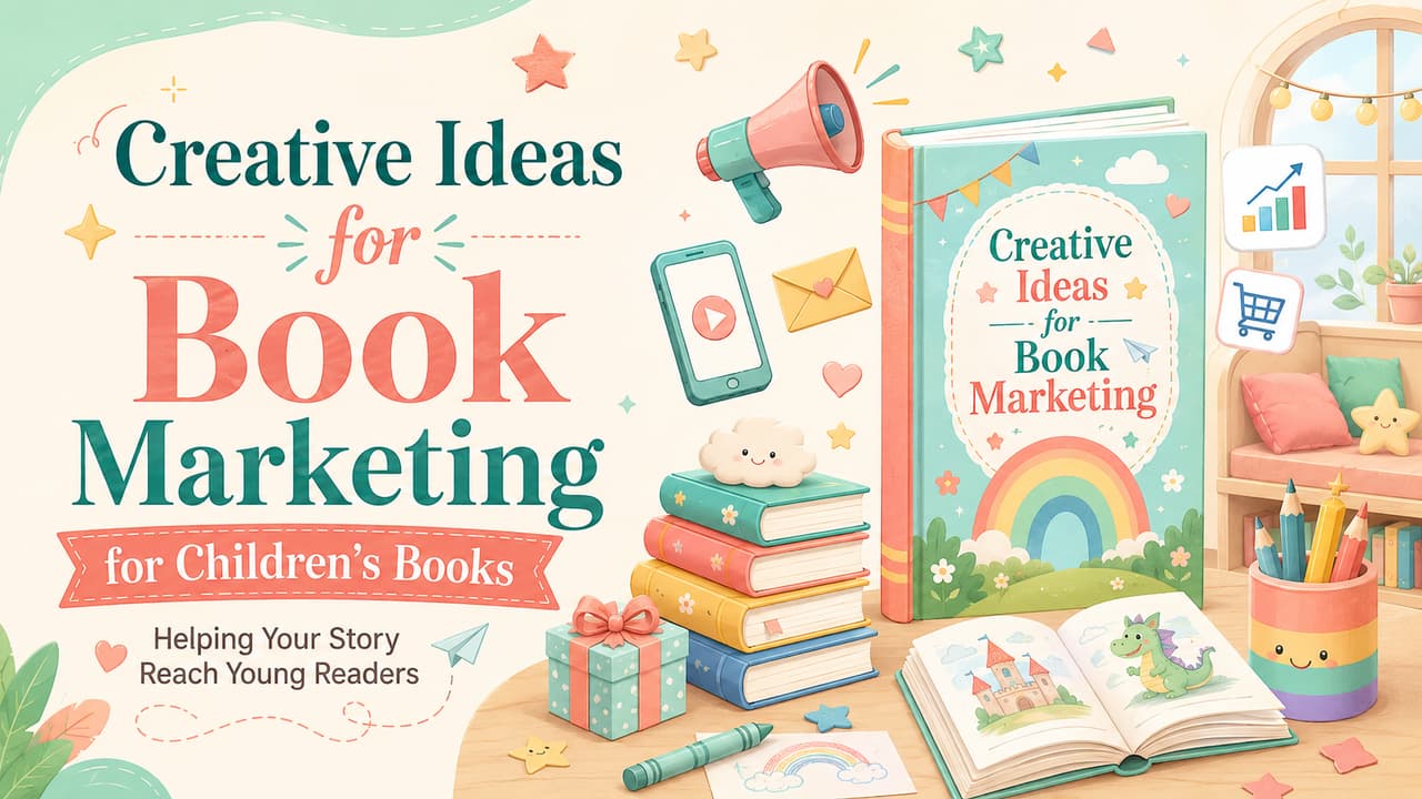 Creative book marketing ideas banner for children's books